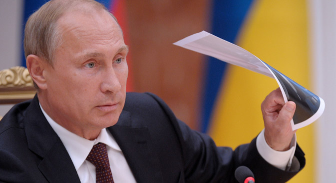 Experten halten Putins Aussagen für eine gezielte Provokation. Foto: TASS