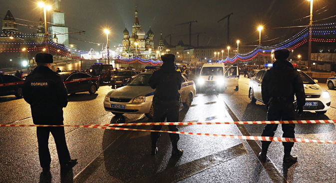 Die Ermittler glauben, dass Nationalisten hinter der Ermordung von Boris Nemzow stecken. Foto:  Michail Dschaparidse/TASS