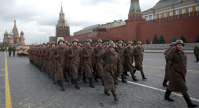 In Russland wird die Erinnerung an den zweiten Weltkrieg gepflegt.  Foto: Grigori Sysojew/RIA Novosti