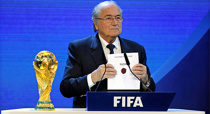 Blatters Rücktritt ist eine kollektive Entscheidung, meinen russische Experten. Foto: EPA