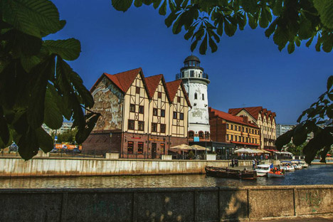 Das Handelszentrum "Fischdorf" in Kaliningrad