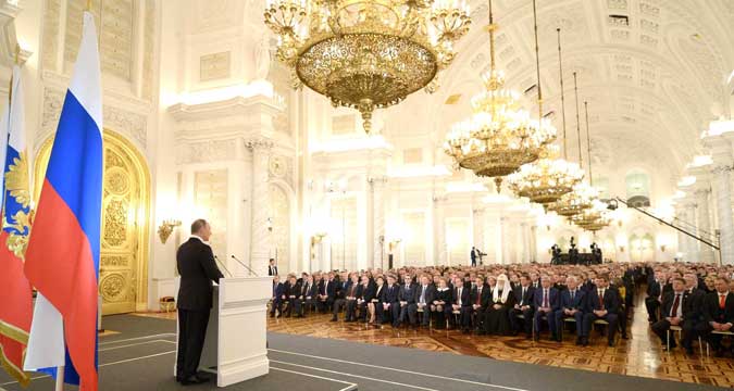 Der russische Präsident erklärt dem Terrorismus erneut den Kampf.