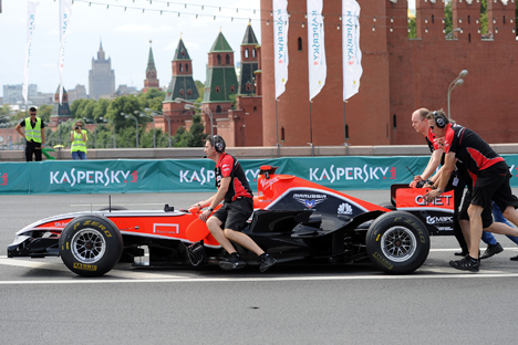 The Marussia F1 Team has repeatedly told the media that at this stage the main objective of the team is not so much to win as to tune up, while specific targets should be set in three or four years. Source: ITAR-TASS 