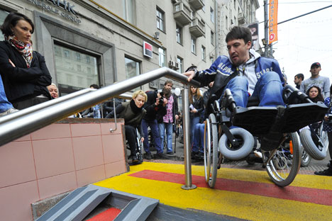 Quase 2.000 edifícios públicos ganharam acesso para deficientes em 2013 Foto: RIA Nóvosti