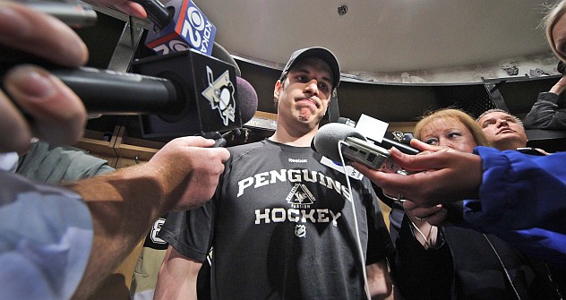 Pittsburgh Penguins hockey star Sidney Crosby (pictured) may play for  Russia. Source: 