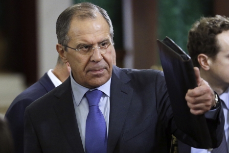 Sergei Lavrov: “We are happy with the cease-fire between Israelis and Palestinians, but the cease-fire should not make anyone calmer.” Source: AP