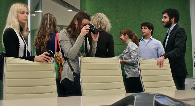 The SURF delegates visiting the Yandex office in Moscow. Source: Pavel Koshkin