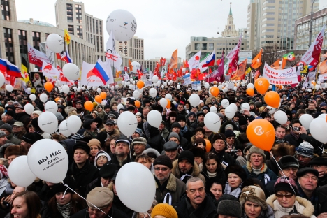  Post-election protests held on December 24, 2011. Source: Kirill Rudenko