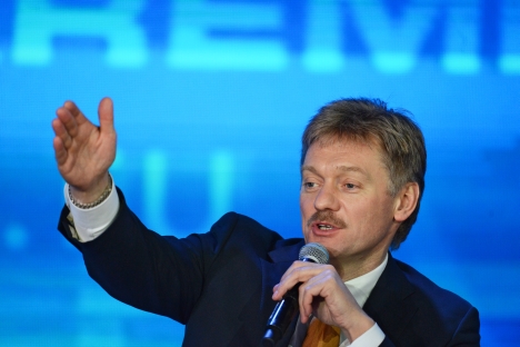 Dmitri Peskov, portavoz del presidente Vladímir Putin. Fuente: RIA Novosti.