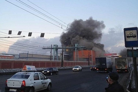 El meteorito sembró el caos en la ciudad por momentos. Fuente: RIA Novosti