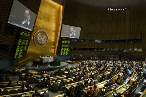 Assembléia Geral da ONU Foto: AFP / East News