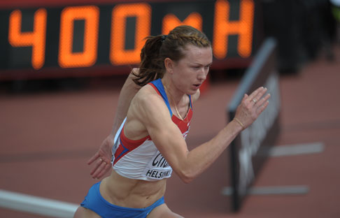 Die russische Leichtathletin Jelena Tschurakowa wurde 2013 wegen Dopingeinnamhe disqualifiziert. Foto: RIA Novosti. 