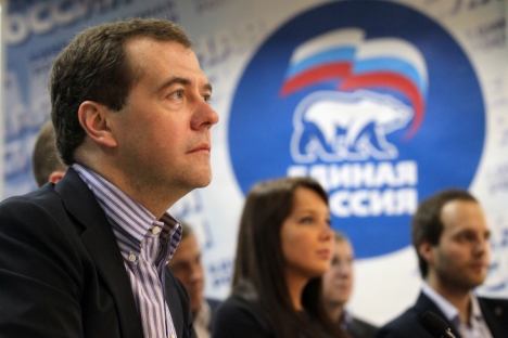 Em entrevista ao jornal “Komsomolskai Pravda”, premiê Dmítri Medvedev falou sobre imigração e dificuldades para garantir o progresso do país Foto: ITAR-TASS
