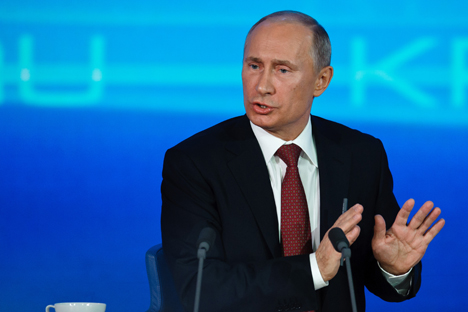 Wladimir Putin: "Ich habe keine Angst von der Opposition". Foto: ITAR-TASS