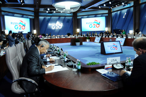 Cúpula do G20 vai focar em questões como a situação da economia global, reforma do sistema monetário mundial e combate à corrupção Foto: Reuters / Vostock Foto