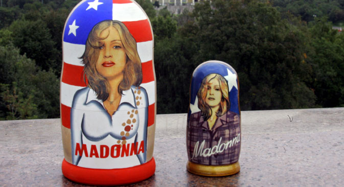 Artistas estrangeiros, como Madonna, enfrentam uma série de problemas na hora de fechar contratos para turnês na Rússia Foto: AP