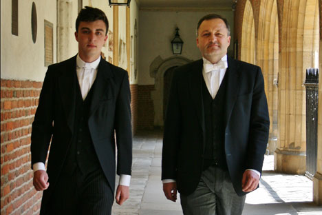 Peter (R) and Jacob Reznikov in 2013. Source: Personal archive
