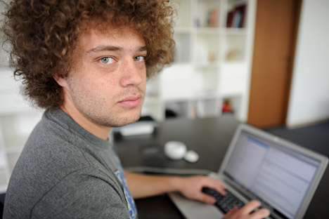 Einer der populärsten Blogger Russlands Ilja "Zyalt" Warlamow. Foto: ITAR-TASS