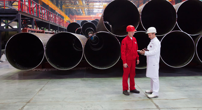 The Chelyabinsk Tube Rolling Plant will launch production of large-diameter pipes, which Russian industry previously purchased from Germany and Ukraine. Source: ITAR-TASS
