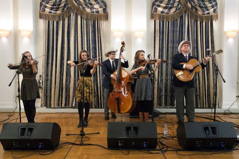 The Quebe Sisters Band performed at Moscow’s second festival of traditional American music. Source: Vitaly Ragullin