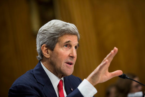 Der US-Außenminister John Kerry wies Sergej Lawrows Aussage, es sei kein schweres Kriegsgerät aus Russland im Osten der Ukraine eingesetzt worden, als unwahr zurück, berichtet die "Nesawissimaja gaseta". Foto: Getty Images/Fotobank