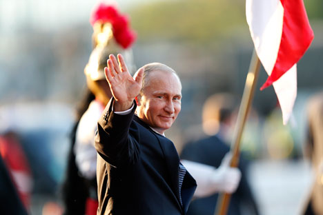 Popularitas Presiden Rusia Vladimir Putin di kalangan rakyatnya terus menguat. 