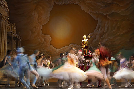 A scene from Sylvia ballet staged by Frederick Ashton as part of the 14th Mariinsky International Ballet Festival at Mariinsky Theatre. Source: Photoshot / Vostock Photo