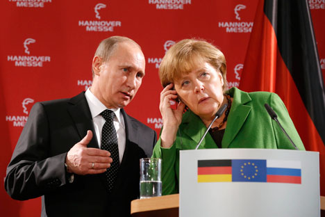 Russian President and German Federal Chancellor Angela Merkel discussed the crisis in Ukraine.