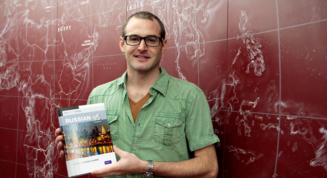 Tim from Australia promises to study Russian via his new book. Source: Slava Petrakina / RBTH
