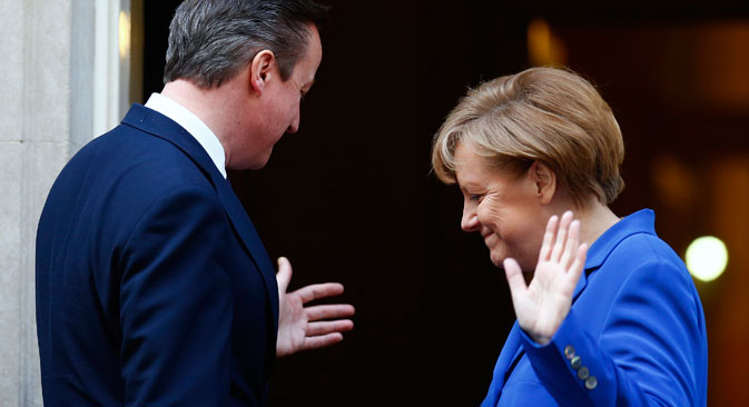 German Chancellor Angela Merkel and British Prime Minister David Cameron have declined Russia’s invitation to attend the Victory Day parade in Moscow on May 9. Source: Reuters