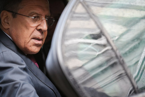 Russian Foreign Minister Sergei Lavrov. 