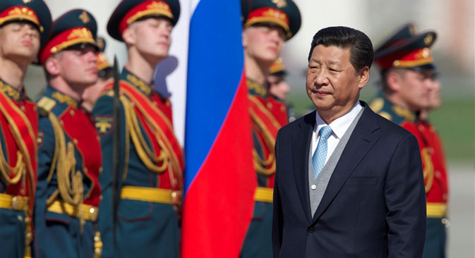 Xi Jinping during his visit to Moscow. Source: AP