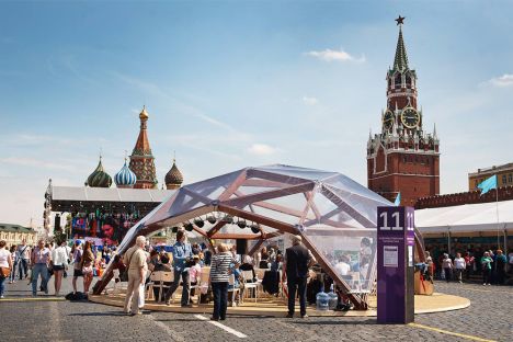 For the very first time in its history, Red Square hosts a literary festival 'The Books of Russia'. Source: Ruslan Sukhushin