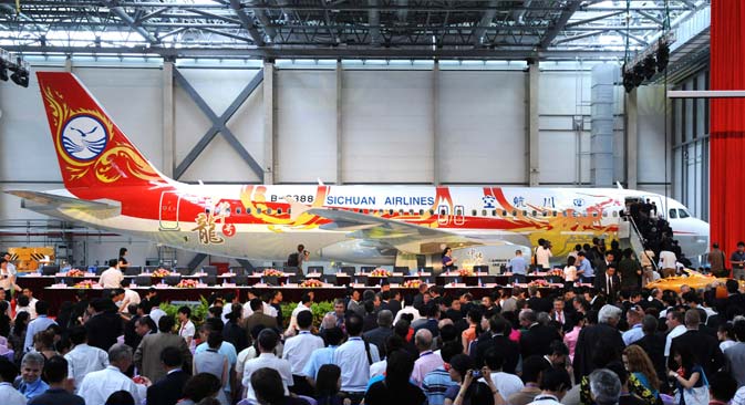 Sichuan Airlines plans to start a Moscow-Chengdu direct service. Source: AP