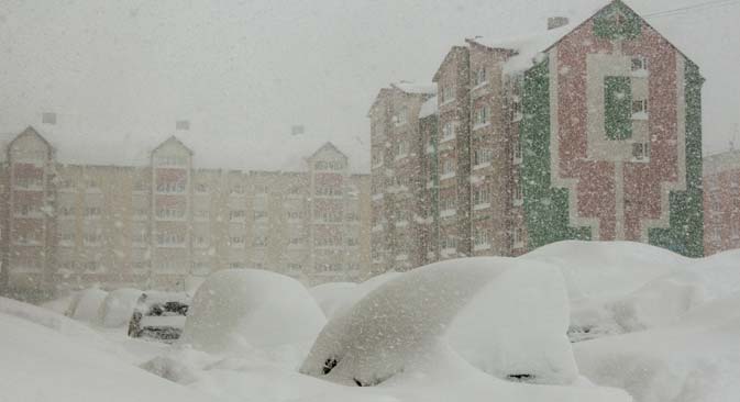 Yuzhno-Sakhalinsk in winter. Source: RIA Novosti