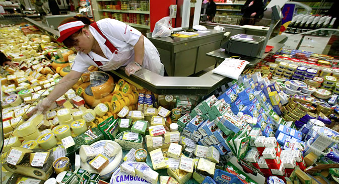 Russian stores may soon be stocking Greek cheeses again if Moscow decides to grant Athens an exemption from its embargo on EU food imports. Soource:  Igor Chuprin / RIA Novosti