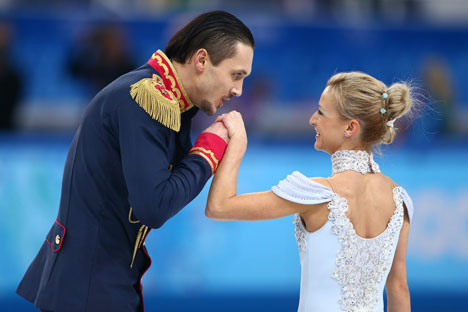 Tatiana Volosozhar and Maxim Trankov. Source: Getty Images