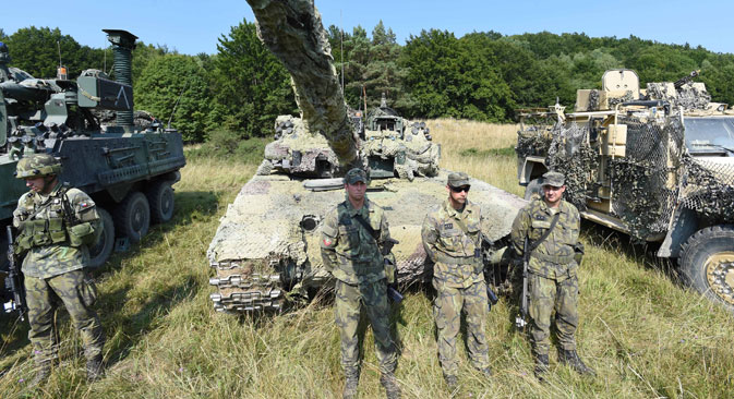 NATO military exercises with the participation of eight countries held in Germany, Aug. 14, 2015. Source: TASS