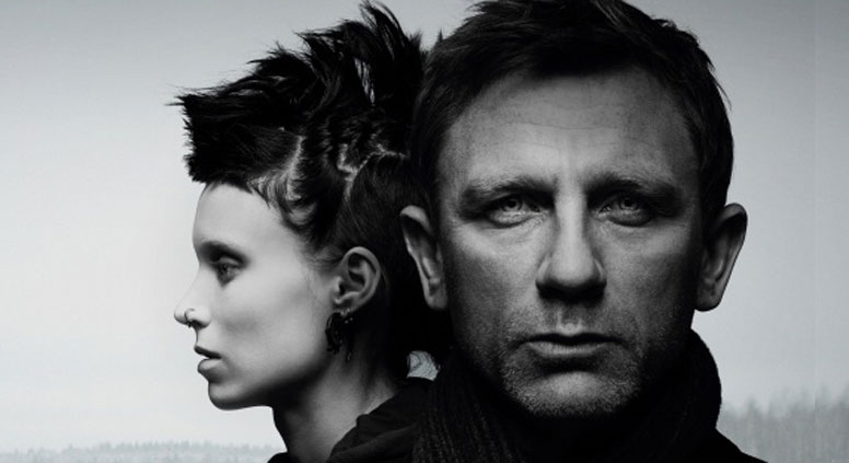A poster from 'The Girl with the Dragon Tattoo' movie, 2011. Source: kinopoisk.ru