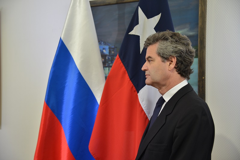 Juan Eduardo Eguiguren, embajador de Chile en Rusia. 