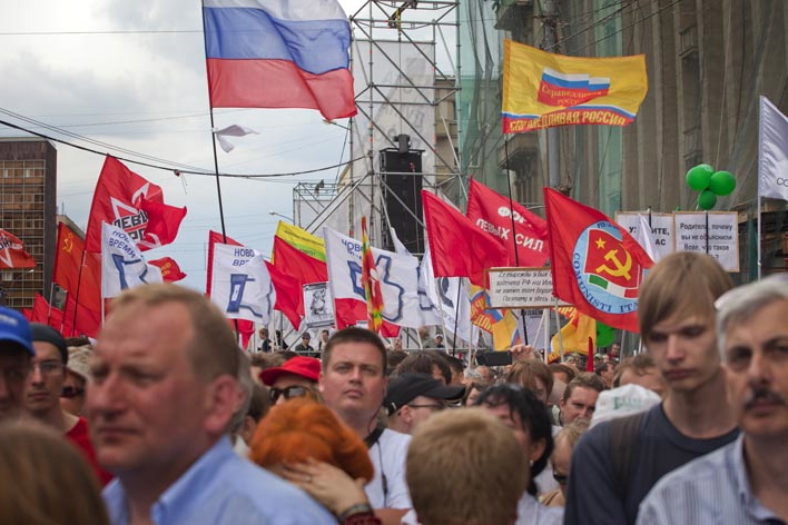 Manifestantes en Moscú. Foto: Ricardo Marquina Montañana/Rusia Hoy