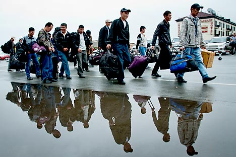 Inmigrantes procedentes de Asia Central. Fuente: ITAR-TASS