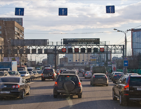 El tráfico en Moscú. Fuente: Flickr / ichael C