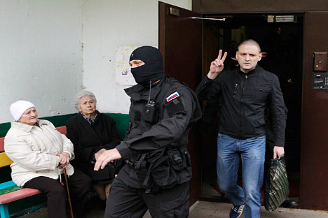 Em prisão domiciliar, Udaltsov continua negando envolvimento com líder georgiano Foto: Vostock Photo