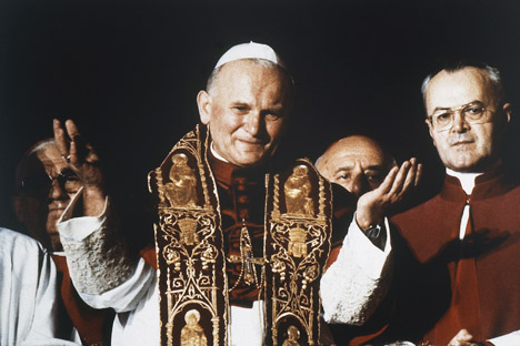 El Papa Juan Pablo II. Fuente: AP