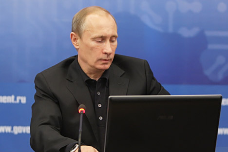 Vladímir Putin admite que Rusia es parte de la economía global. Fuente: RIA Novosti / Alexey Druginyn