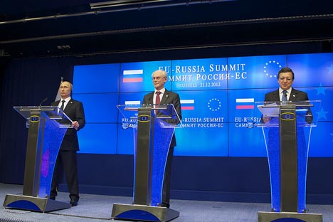 La pasada cumbre Rusia-UE celebrada en el mes de diciembre. Fuente: Consejo de Europa.