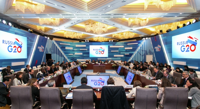 El objetivo es la toma de decisiones preliminares sobre los principales problemas de la economía global. Fuente: Centro de prensa del G20