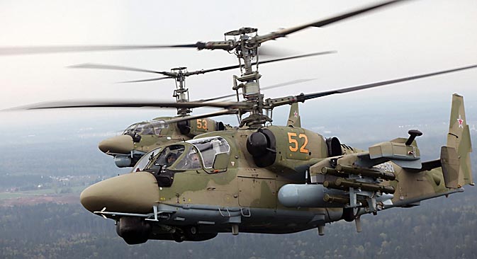 Helicóptero de ataque Ka-52 "Alligator". Fuente: Snake Eyes