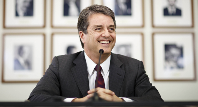 Diplomata brasileiro Roberto Azevêdo é o novo diretor-geral da OMC Foto: Reuters